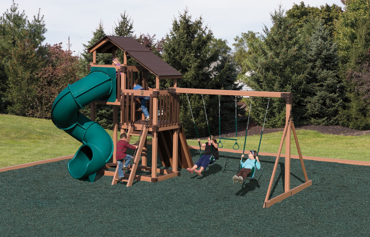 Discovery Depot Swing Set Package with 2 Levels D488