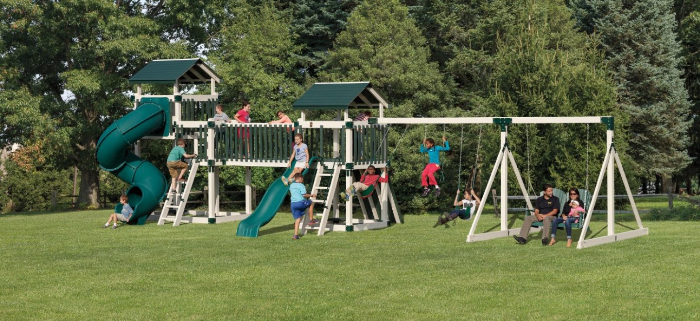 Kid's Swing Sets for Sale Best Amish Swing Sets Vinyl Swing Sets