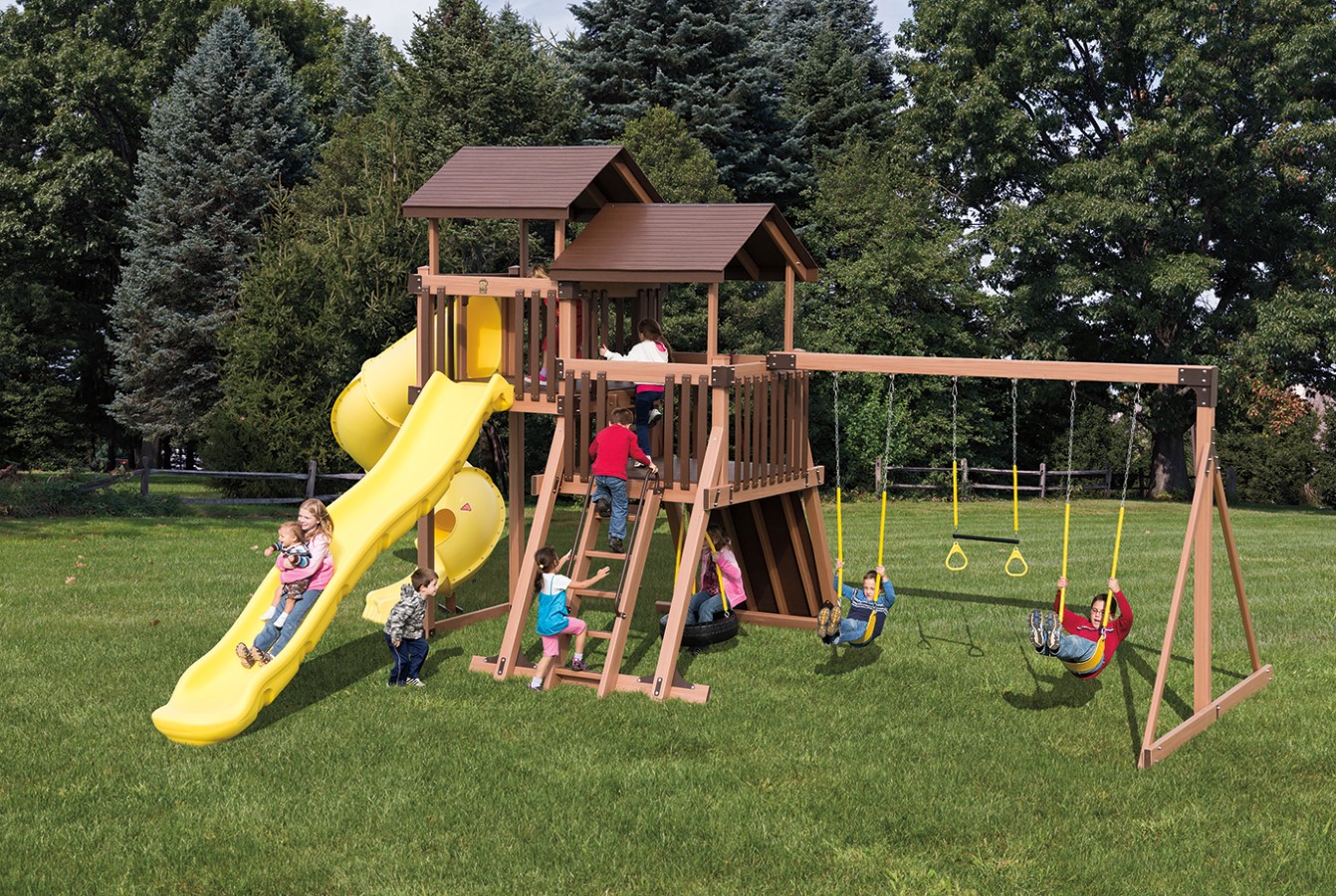 Swing Set Towers Kid's Swing Sets Adventure World Playsets