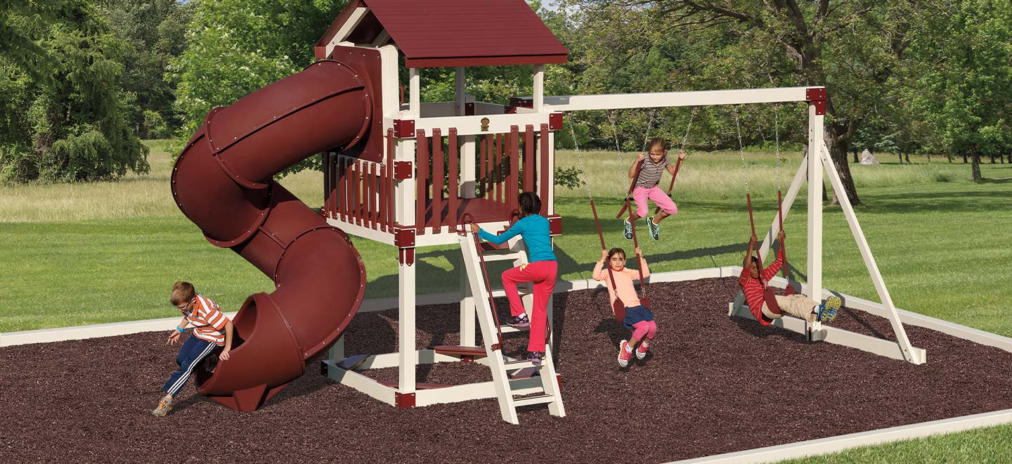 Rubber Playground Mulch Rubber Swing Set Curbing, Borders & More